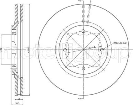 Fri.Tech. BD0352 - Əyləc Diski furqanavto.az