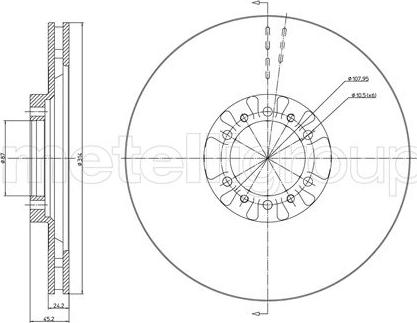 Fri.Tech. BD0368 - Əyləc Diski furqanavto.az