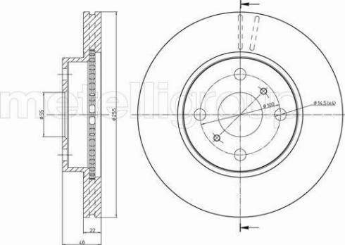 Fri.Tech. BD0303 - Əyləc Diski furqanavto.az