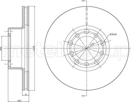 Fri.Tech. BD0370 - Əyləc Diski furqanavto.az