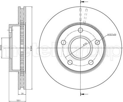 Fri.Tech. BD0249 - Əyləc Diski furqanavto.az