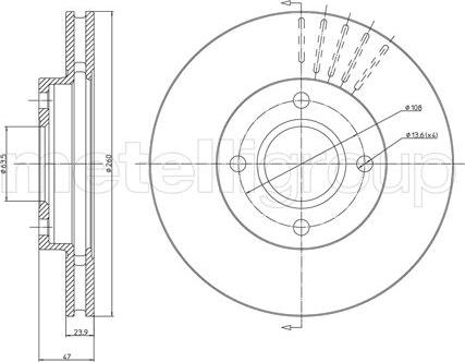 Fri.Tech. BD0255 - Əyləc Diski furqanavto.az