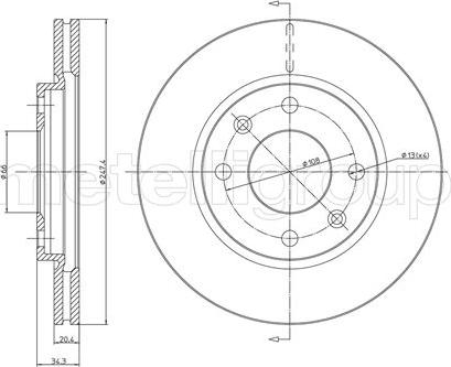 Fri.Tech. BD0256 - Əyləc Diski furqanavto.az