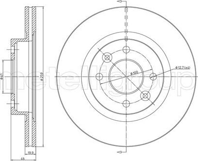 Fri.Tech. BD0262 - Əyləc Diski furqanavto.az