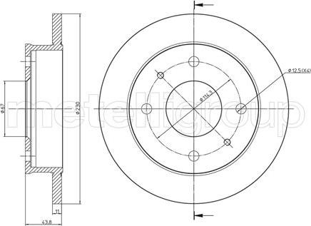 Fri.Tech. BD0203 - Əyləc Diski furqanavto.az