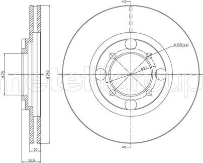 Fri.Tech. BD0285 - Əyləc Diski furqanavto.az