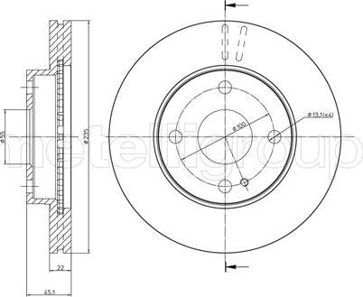 Fri.Tech. BD0234 - Əyləc Diski furqanavto.az