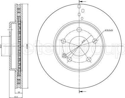 Fri.Tech. BD0233 - Əyləc Diski furqanavto.az