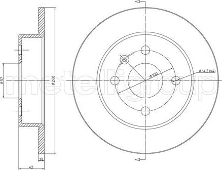 Fri.Tech. BD0225 - Əyləc Diski furqanavto.az