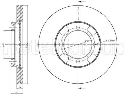 Fri.Tech. BD0796 - Əyləc Diski furqanavto.az