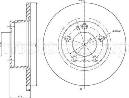 Fri.Tech. BD0753 - Əyləc Diski furqanavto.az