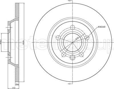 Fri.Tech. BD0766 - Əyləc Diski furqanavto.az