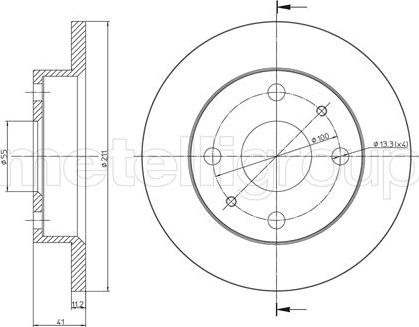 Fri.Tech. BD0709 - Əyləc Diski furqanavto.az