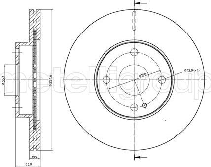 Fri.Tech. BD0713 - Əyləc Diski furqanavto.az