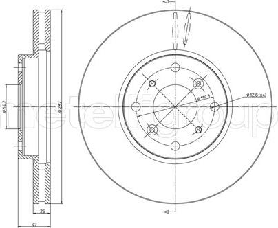 Fri.Tech. BD0734 - Əyləc Diski furqanavto.az