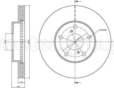 Fri.Tech. BD0732 - Əyləc Diski furqanavto.az