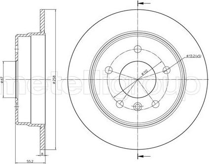 Fri.Tech. BD0771 - Əyləc Diski furqanavto.az