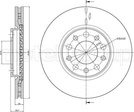 Fri.Tech. BD1445 - Əyləc Diski furqanavto.az