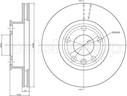 Fri.Tech. BD1443 - Əyləc Diski furqanavto.az