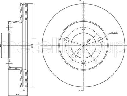 Fri.Tech. BD1459 - Əyləc Diski furqanavto.az