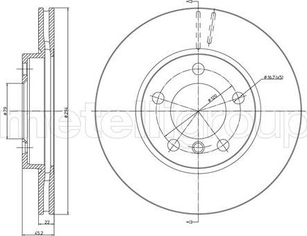 Fri.Tech. BD1452 - Əyləc Diski furqanavto.az