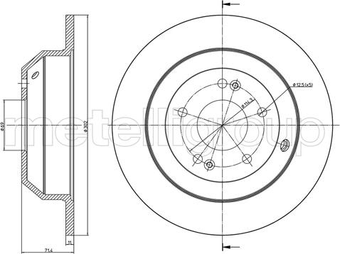 Fri.Tech. BD1413 - Əyləc Diski furqanavto.az