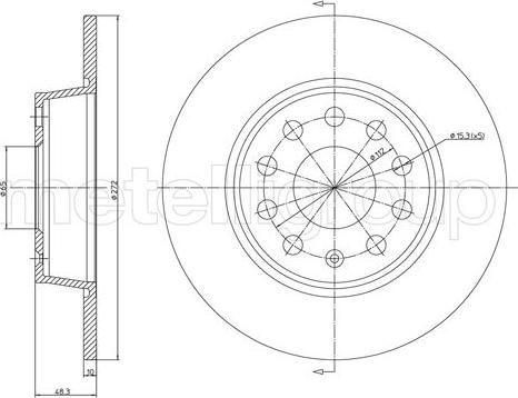 Fri.Tech. BD1433 - Əyləc Diski furqanavto.az