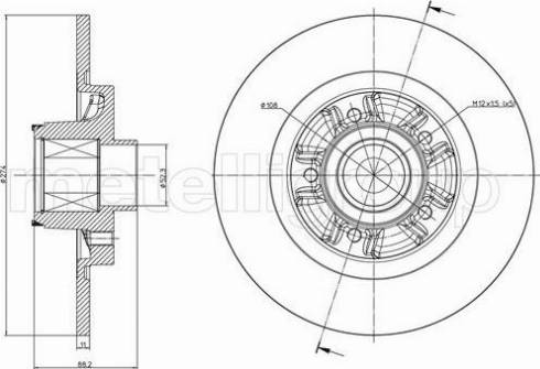 Fri.Tech. BD1428 - Əyləc Diski furqanavto.az