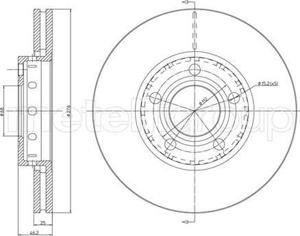 Fri.Tech. BD1595 - Əyləc Diski furqanavto.az