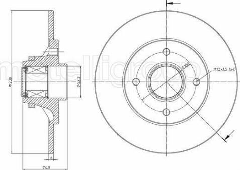 Fri.Tech. BD1597 - Əyləc Diski furqanavto.az