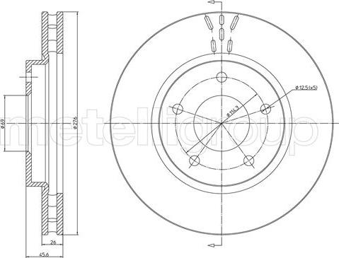 Fri.Tech. BD1527 - Əyləc Diski furqanavto.az