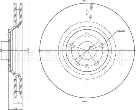 Fri.Tech. BD1649 - Əyləc Diski furqanavto.az