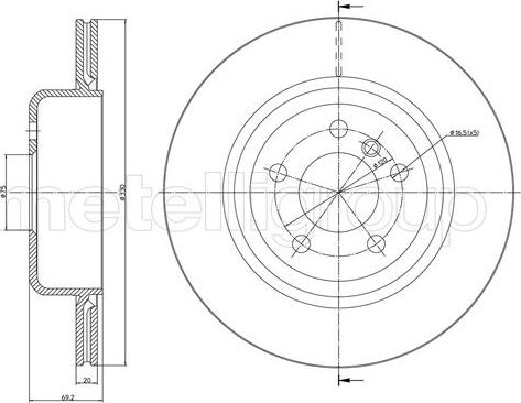 Fri.Tech. BD1642 - Əyləc Diski furqanavto.az