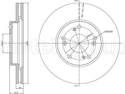 Fri.Tech. BD1655 - Əyləc Diski furqanavto.az