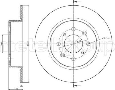 Fri.Tech. BD1601 - Əyləc Diski furqanavto.az