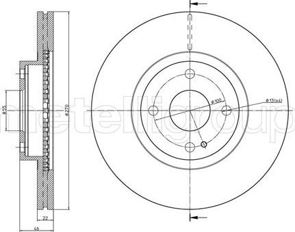 Fri.Tech. BD1613 - Əyləc Diski furqanavto.az