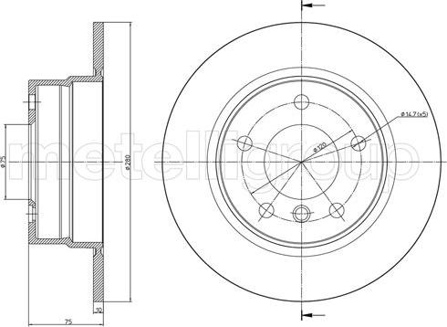 Fri.Tech. BD1612 - Əyləc Diski furqanavto.az