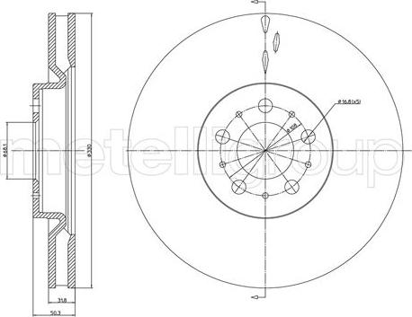 Fri.Tech. BD1632 - Əyləc Diski furqanavto.az