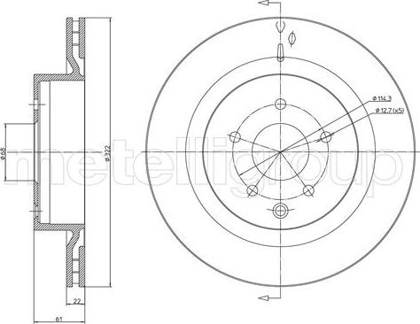 Fri.Tech. BD1627 - Əyləc Diski furqanavto.az