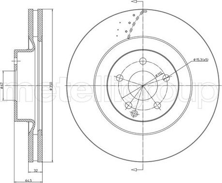 Fri.Tech. BD1044 - Əyləc Diski furqanavto.az