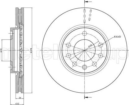 Fri.Tech. BD1055 - Əyləc Diski furqanavto.az