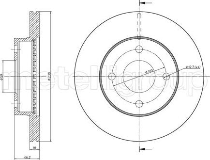 Fri.Tech. BD1085 - Əyləc Diski furqanavto.az