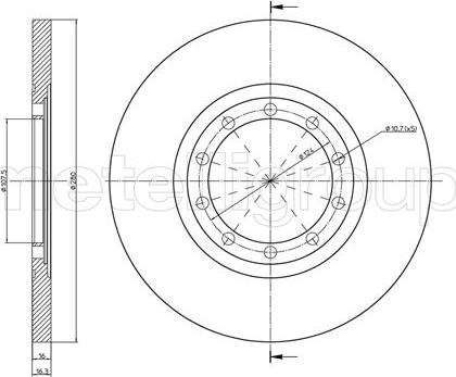 Fri.Tech. BD1083 - Əyləc Diski furqanavto.az