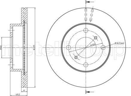 Fri.Tech. BD1168 - Əyləc Diski furqanavto.az