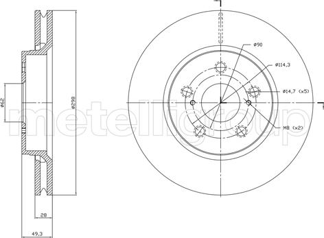 Fri.Tech. BD1840 - Əyləc Diski furqanavto.az