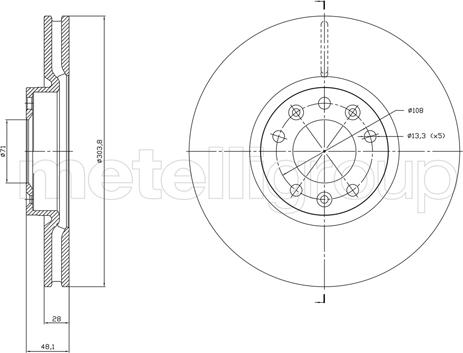 Fri.Tech. BD1848 - Əyləc Diski furqanavto.az