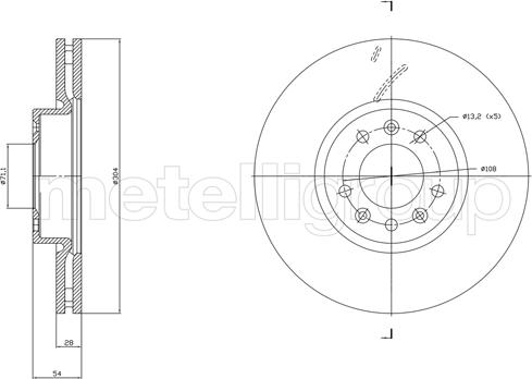 Fri.Tech. BD1857 - Əyləc Diski furqanavto.az