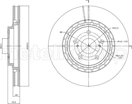 Fri.Tech. BD1825 - Əyləc Diski furqanavto.az