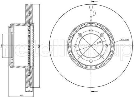 Fri.Tech. BD1245 - Əyləc Diski furqanavto.az