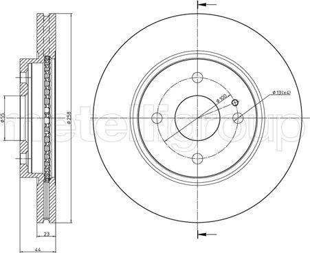 Fri.Tech. BD1254 - Əyləc Diski furqanavto.az